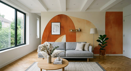 variant:A0221 | salon_15_shelf_decor — Motifs Graphiques Rose Poudre — papier peint Novomur