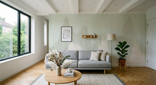 variant:C0116 | salon_15_shelf_decor已做 — Formes Epurees Ivoire — papier peint Novomur