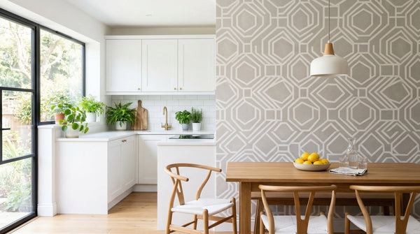 Papier peint cuisine et salle de bains : oui, c'est possible