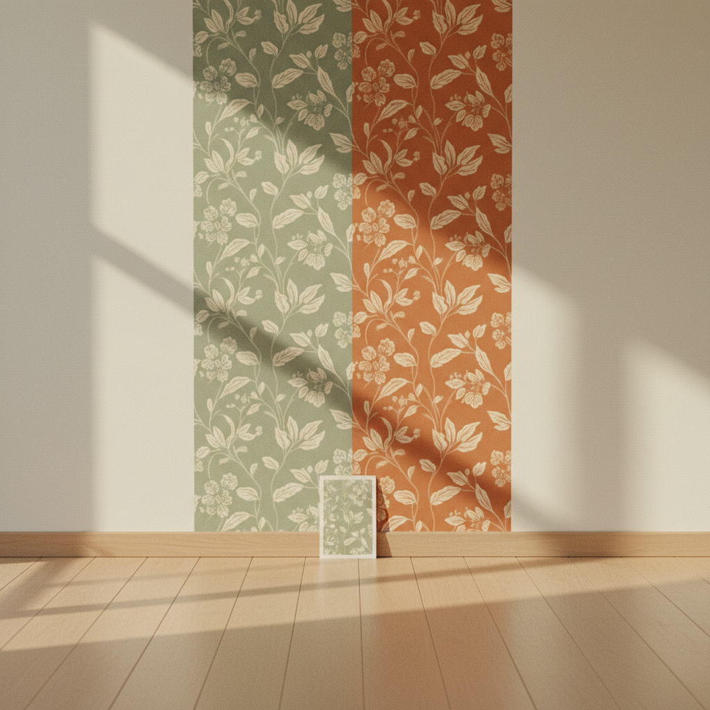 Papier peint personnalisable : comparaison de 2 coloris