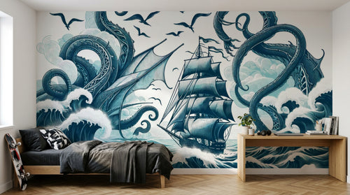 Design A0123 — Papier peint Mont Fuji et Hokusai — Novomur