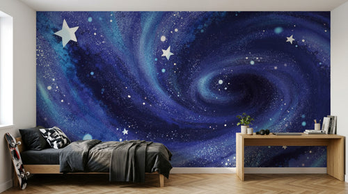 Design A0187 — Papier peint Galaxie Réaliste — Novomur