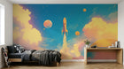 Design A0234 — Papier peint Espace Planètes Enfant — Novomur