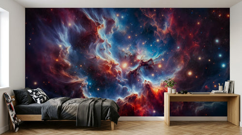 Design A0635 — Papier peint Galaxie Réaliste — Novomur