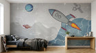 Design C0145 — Papier peint Espace Planètes Enfant — Novomur