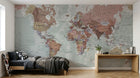 Design C0991 — Papier peint Carte du Monde — Novomur