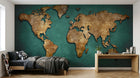 Design D0514 — Papier peint Carte du Monde Enfant — Novomur
