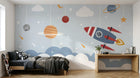 Design D0734 — Papier peint Espace Planètes Enfant — Novomur