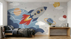 Design D0946 — Papier peint Espace Planètes Enfant — Novomur