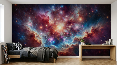 Design F0408 — Papier peint Galaxie Réaliste — Novomur