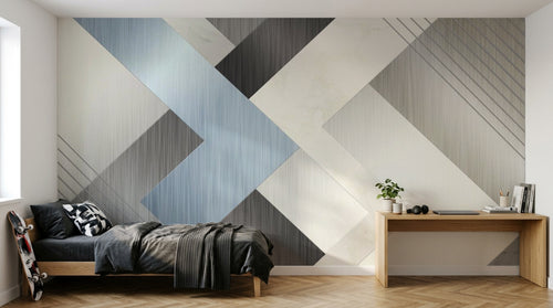 Design SL0090 — Papier peint Géométrique Triangles et Losanges - Collection 3 — Novomur