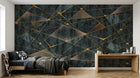Design SL0234 — Papier peint Géométrique Triangles et Losanges - Collection 4 — Novomur