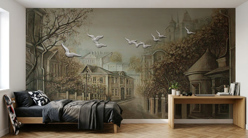 Design SL0292 — Papier peint Architecture et Villes — Novomur