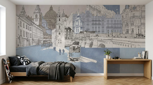 Design SL0603 — Papier peint Architecture et Villes — Novomur