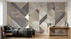 Design SL0703 — Papier peint Géométrique Triangles et Losanges - Collection 3 — Novomur