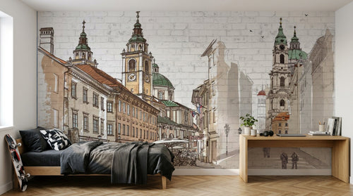 Design ZX0485 — Papier peint Architecture et Villes — Novomur