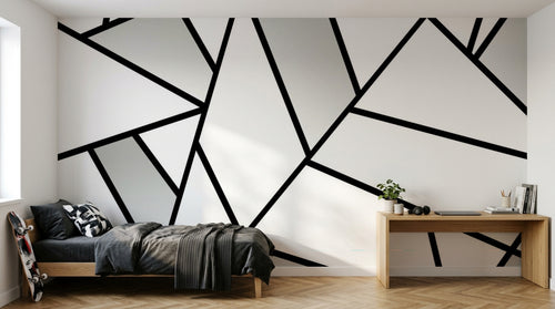 Design ZX0635 — Papier peint Géométrique Triangles et Losanges - Collection 4 — Novomur