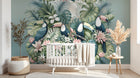 Design A0010 — Papier peint Palmier Tropical Vintage Sépia — Novomur