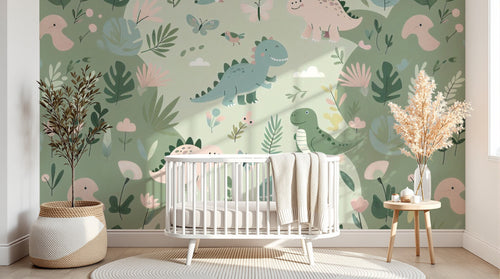 Design A0027 — Papier peint Dinosaures Enfant — Novomur