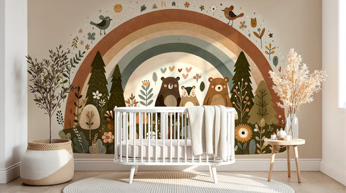 Design A0089 — Papier peint Animaux Forêt — Novomur