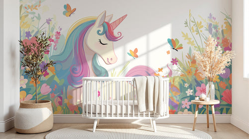 Design A0108 — Papier peint Licorne Enfant — Novomur