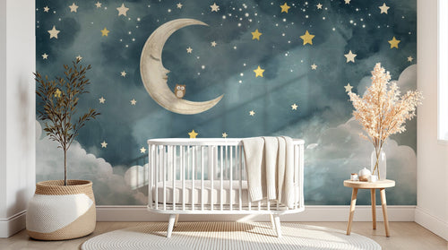 Design A0126 — Papier peint Ciel Nocturne Enfant - Collection 2 — Novomur