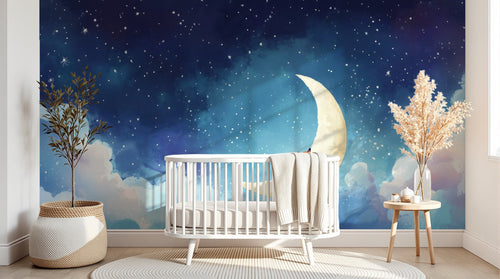 Design A0141 — Papier peint Ciel Nocturne Enfant - Collection 2 — Novomur