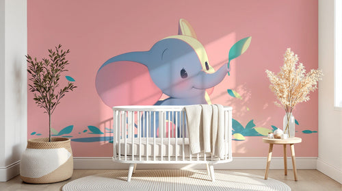 Design A0193 — Papier peint Safari Bébé Pastel — Novomur