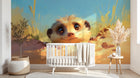 Design A0196 — Papier peint Safari Bébé Pastel — Novomur