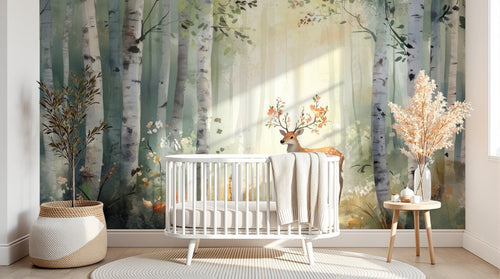 Design A0211 — Papier peint Animaux Forêt — Novomur