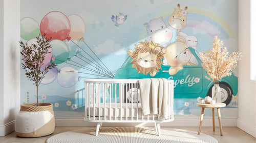 Design A0669 — Papier peint Safari Enfant — Novomur