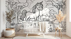 Design A0731 — Papier peint Licorne Enfant — Novomur