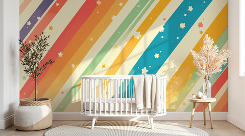 Design A0931 — Papier peint Arc en Ciel Bébé - Collection 2 — Novomur