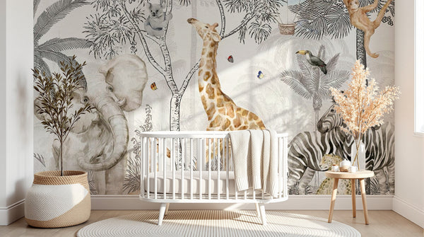Safari Savane Aquarelle - Collection 2 - Sur mesure
