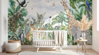 Design B004 — Papier peint Safari jungle luxuriante feuillage dense — Novomur