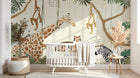 Design B023 — Papier peint Safari Jungle Animaux - Collection 2 — Novomur