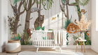Design C0680 — Papier peint Jungle Enfant Tigre & Singes — Novomur