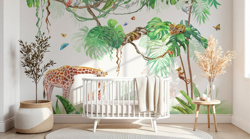 Design C0846 — Papier peint Safari Jungle Animaux - Collection 2 — Novomur