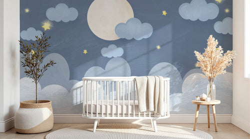 Design D0048 — Papier peint Ciel Nocturne Enfant - Collection 2 — Novomur