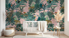 Design D0170 — Papier peint Palmier Tropical Vintage Sépia — Novomur