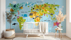Design D0499 — Papier peint Carte du Monde Enfant — Novomur