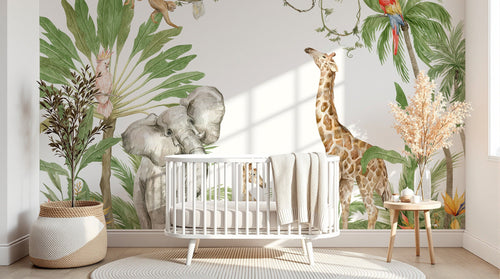 Design D0999 — Papier peint Safari Jungle Animaux - Collection 2 — Novomur