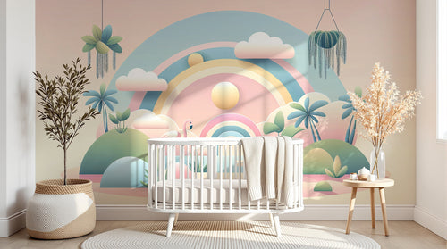 Design F0290 — Papier peint Arc en Ciel Bébé - Collection 2 — Novomur