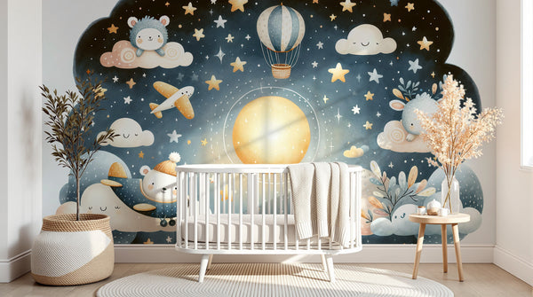 Papier peint panoramique Ciel Nocturne Enfant - Collection 1 - Sur mesure