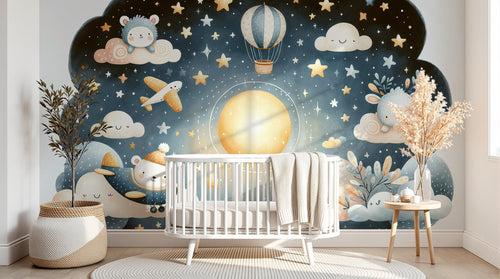 Design F0412 — Papier peint Ciel Nocturne Enfant - Collection 1 — Novomur