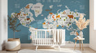 Design SD0326 — Papier peint Carte du Monde Enfant — Novomur
