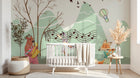 Design SL0205 — Papier peint Animaux musiciens montgolfieres montagne — Novomur