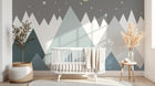 Design SL0370 — Papier peint Montagne Scandinave Enfant — Novomur