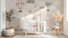 Design ZX0557 — Papier peint Cirque chapiteaux montgolfieres avions enfant — Novomur