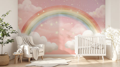 Design A0026 — Papier peint Arc en Ciel Bébé - Collection 2 — Novomur
